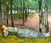 Emile Bernard Madeleine in the Bois d'Amour oil on canvas